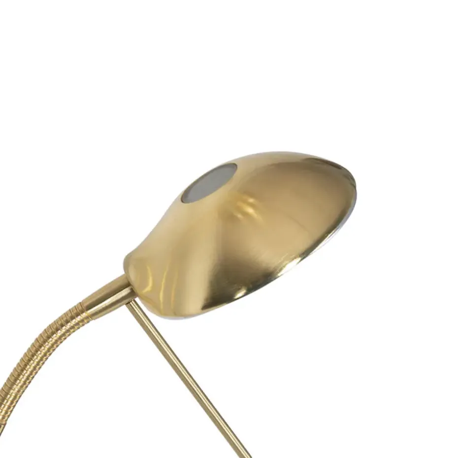 Qazqa vloerlampen diva goudkleurig geïntegreerde led