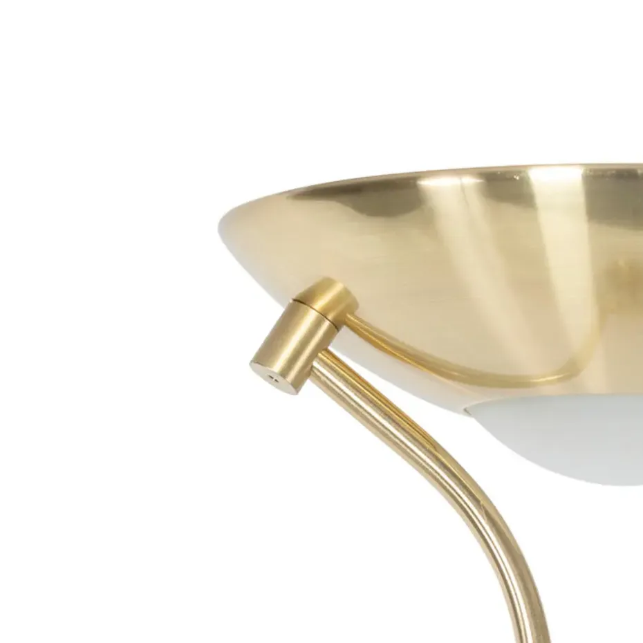 Qazqa vloerlampen diva goudkleurig geïntegreerde led