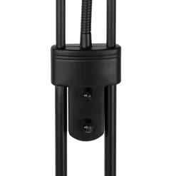 Qazqa vloerlampen diva zwart geïntegreerde led