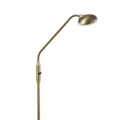 Qazqa vloerlampen eva bruin geïntegreerde led