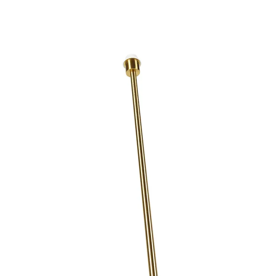 Qazqa vloerlampen kaso goudkleurig e27