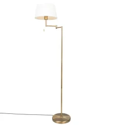 Qazqa vloerlampen ladas bruin e27