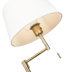 Qazqa vloerlampen ladas bruin e27