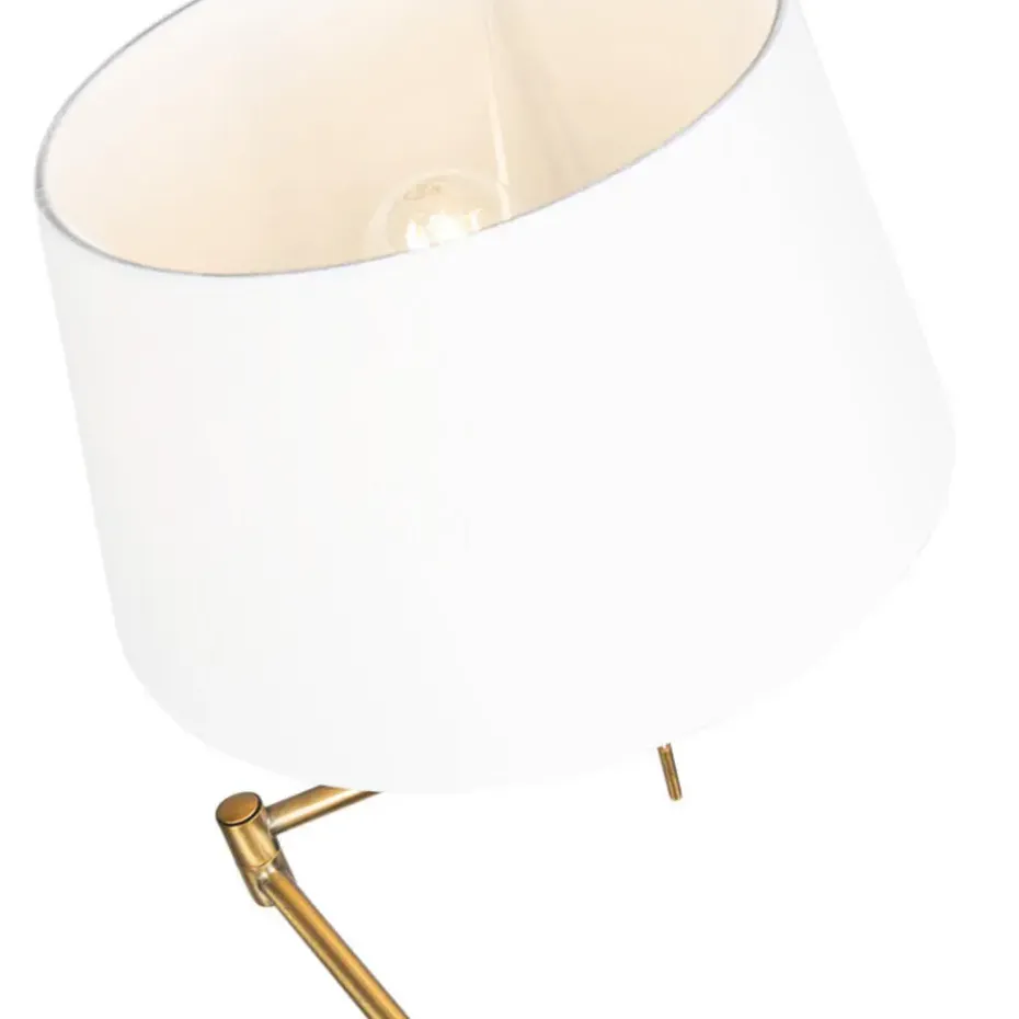 Qazqa vloerlampen ladas bruin e27