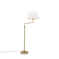 Qazqa vloerlampen ladas bruin e27