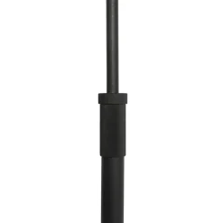 Qazqa vloerlampen ladas zwart e27