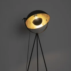 Qazqa vloerlampen magnax zwart e27
