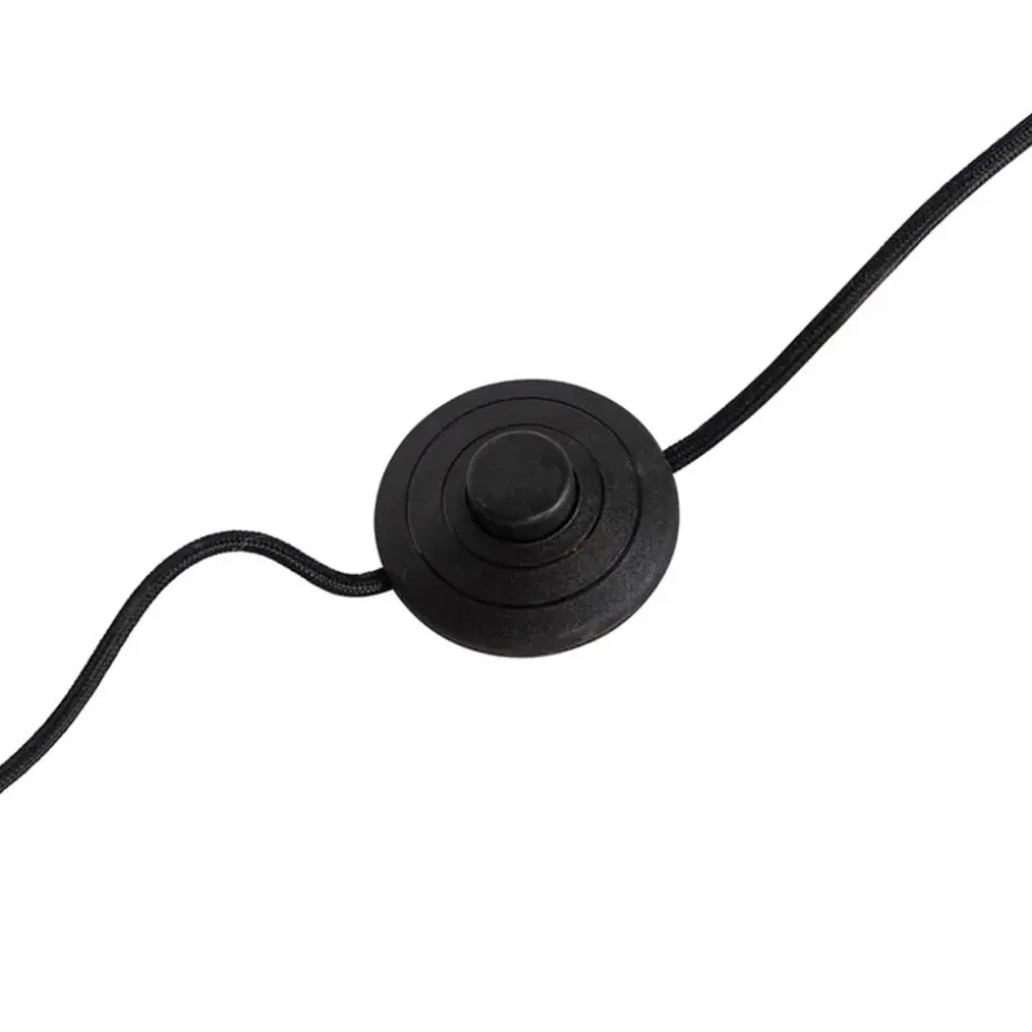 Qazqa vloerlampen mesh bruin e14