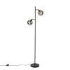 Qazqa vloerlampen pallon zilverkleurig e14