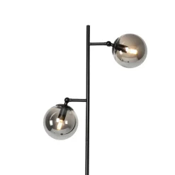 Qazqa vloerlampen pallon zilverkleurig e14