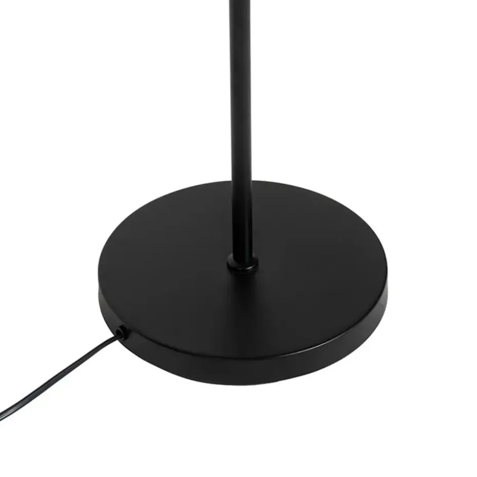 Qazqa vloerlampen pallon zilverkleurig e14