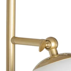 Qazqa vloerlampen pallon wit e14