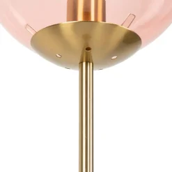 Qazqa vloerlampen pallon roze e27