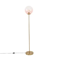 Qazqa vloerlampen pallon roze e27