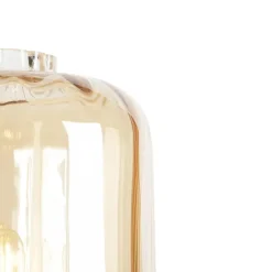 Qazqa vloerlampen qara beige e27