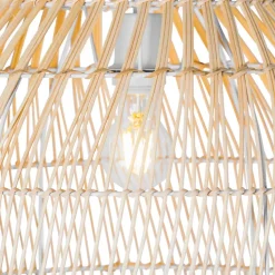 Qazqa vloerlampen sam wit e27