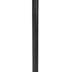 Qazqa vloerlampen simplo stof zwart e27