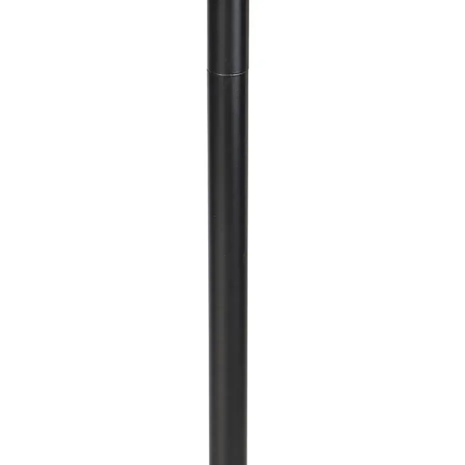 Qazqa vloerlampen simplo stof zwart e27