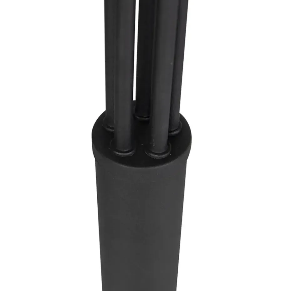 Qazqa vloerlampen sixties zwart e14