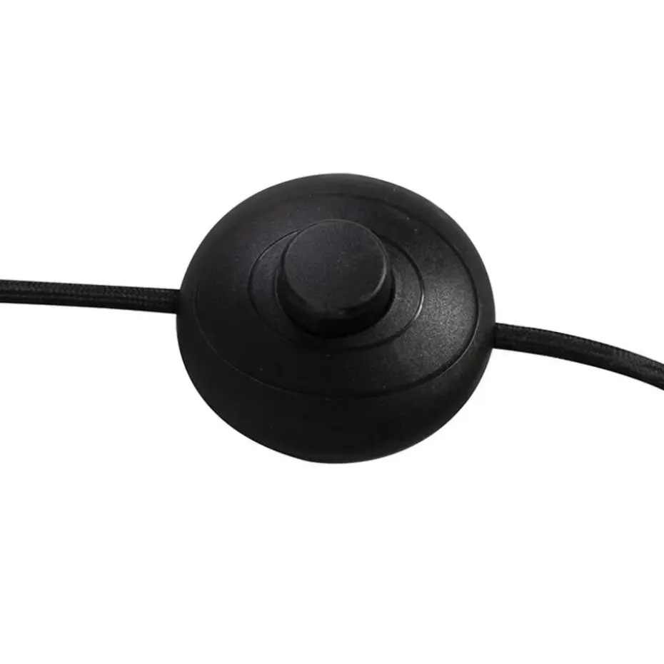 Qazqa vloerlampen sixties zwart e14