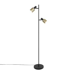 Qazqa vloerlampen stijn goudkleurig e27