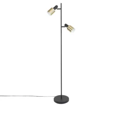 Qazqa vloerlampen stijn goudkleurig e27
