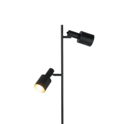 Qazqa vloerlampen stijn zwart e27