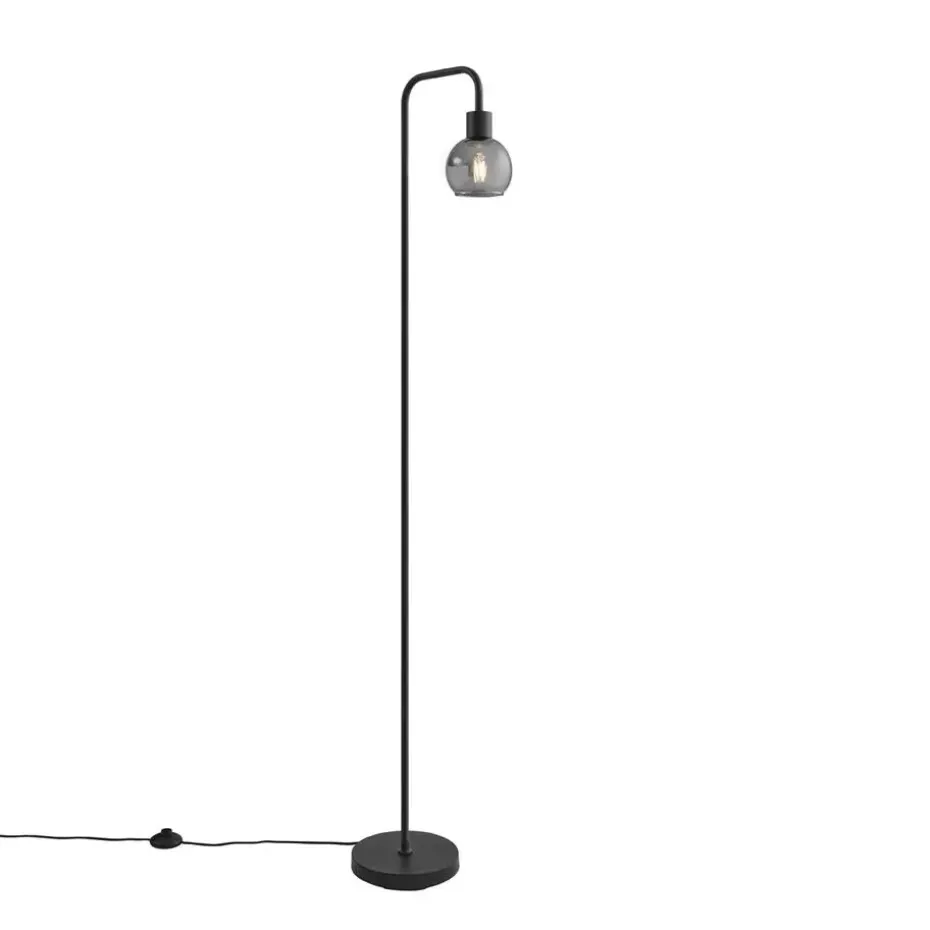 Qazqa vloerlampen vidro grijs e27