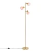 Qazqa vloerlampen vidro roze e14