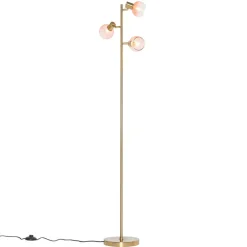 Qazqa vloerlampen vidro roze e14