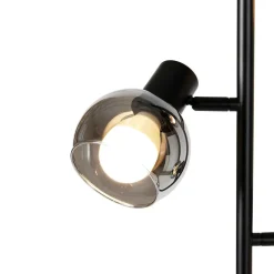 Qazqa vloerlampen vidro zwart e14