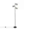 Qazqa vloerlampen vidro zwart e14