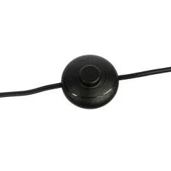 Qazqa vloerlampen vidro zwart e14