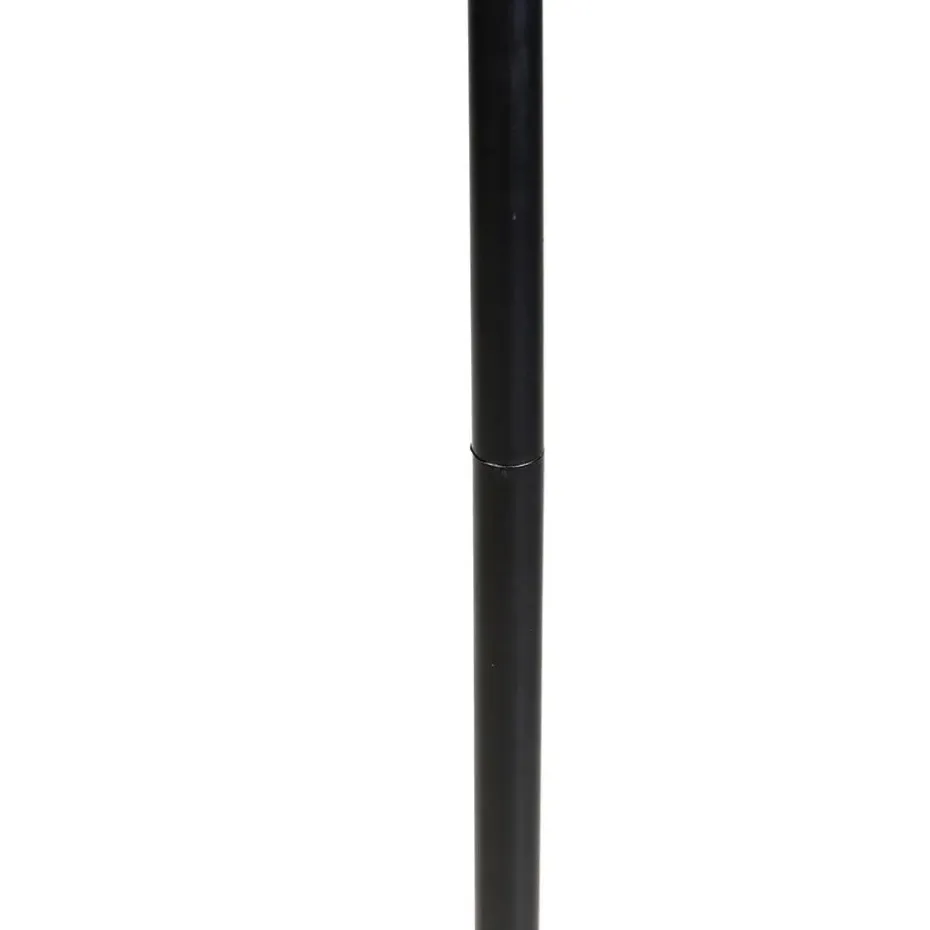 Qazqa vloerlampen wesley goudkleurig e27
