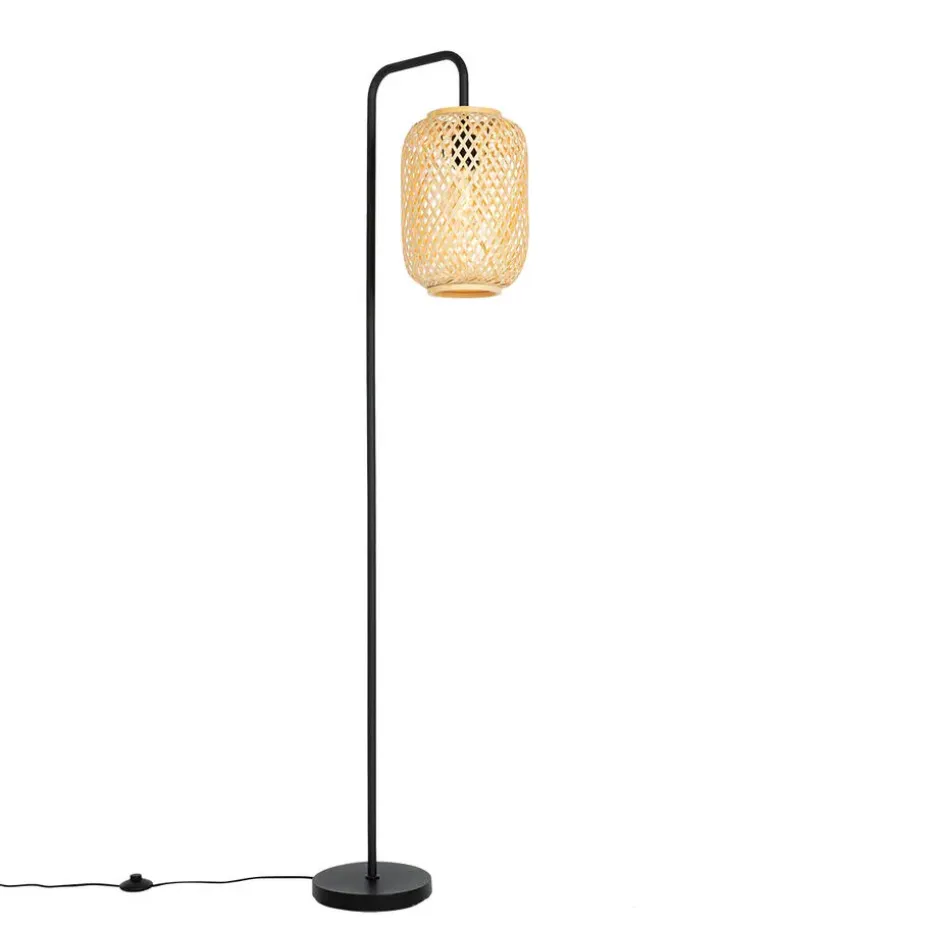 Qazqa vloerlampen yvonne crème e27