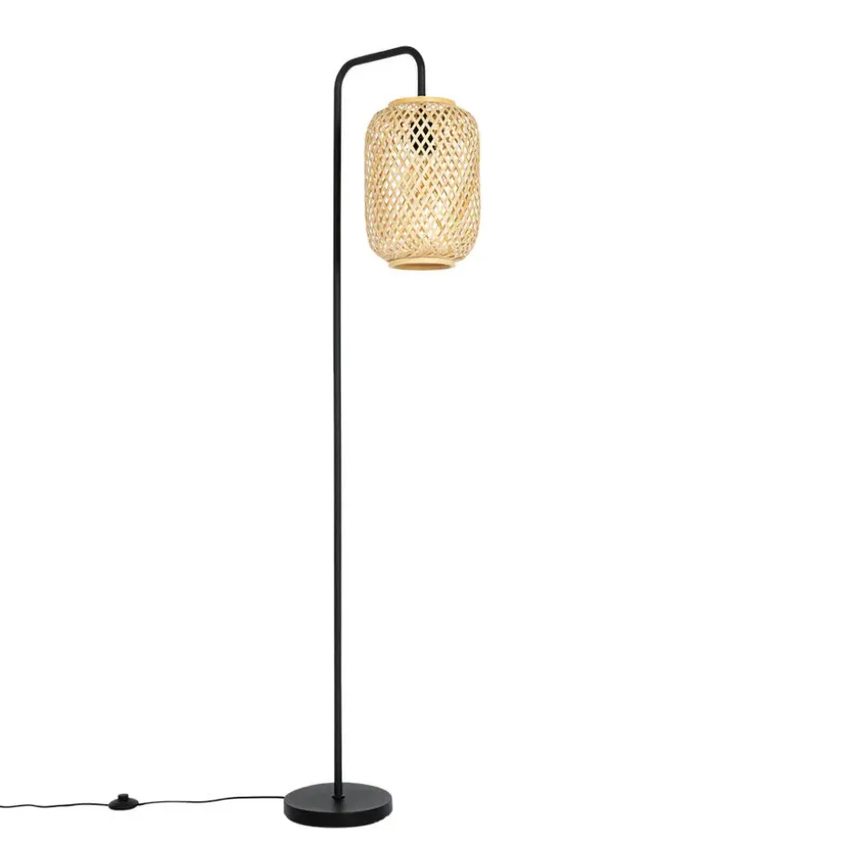 Qazqa vloerlampen yvonne crème e27