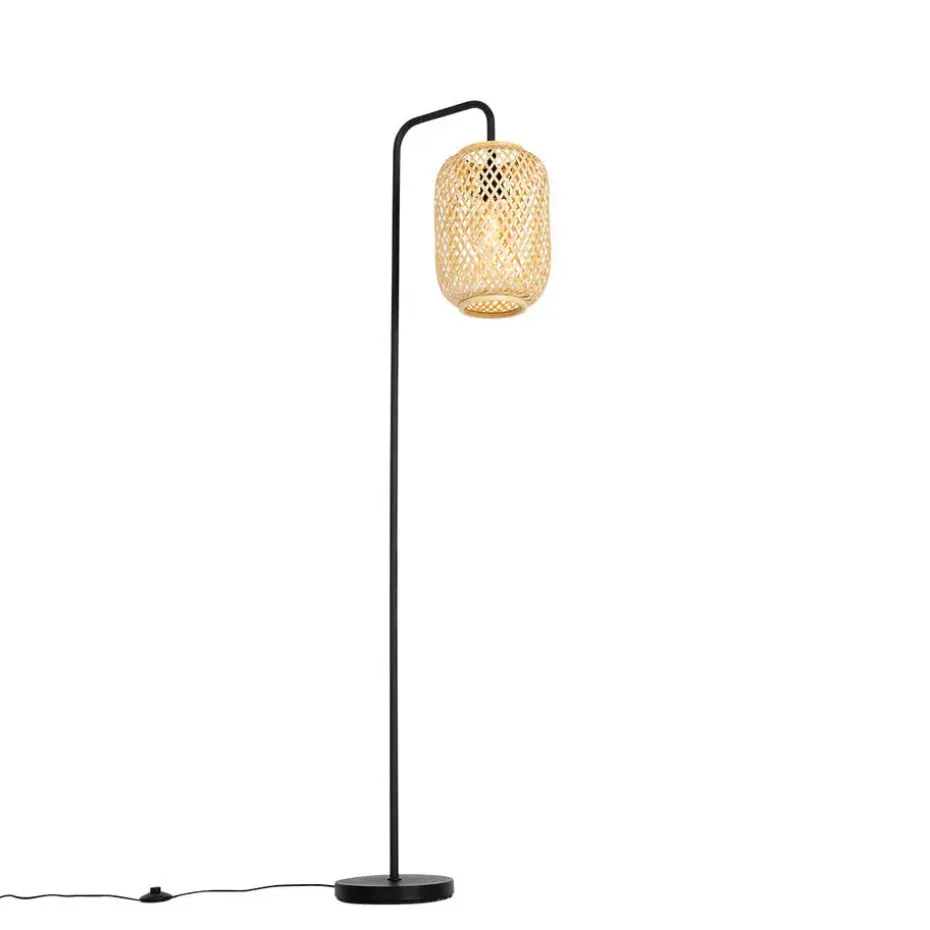 Qazqa vloerlampen yvonne crème e27