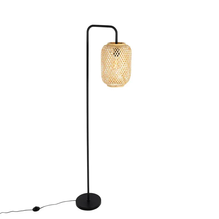 Qazqa vloerlampen yvonne crème e27