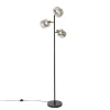 Qazqa vloerlampen zuzanna grijs e14