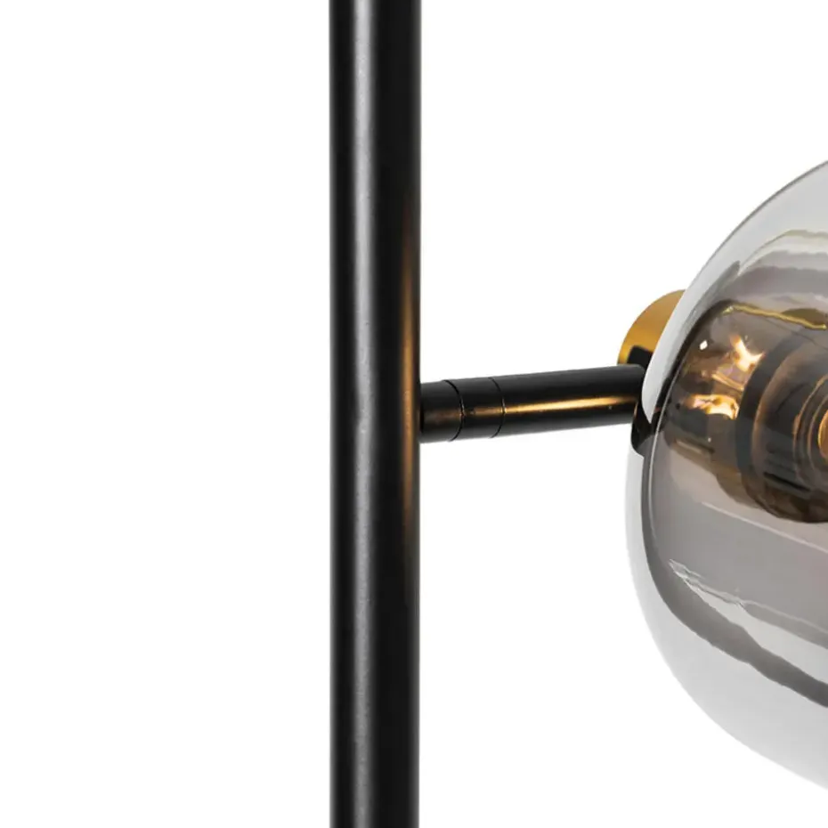 Qazqa vloerlampen zuzanna grijs e14