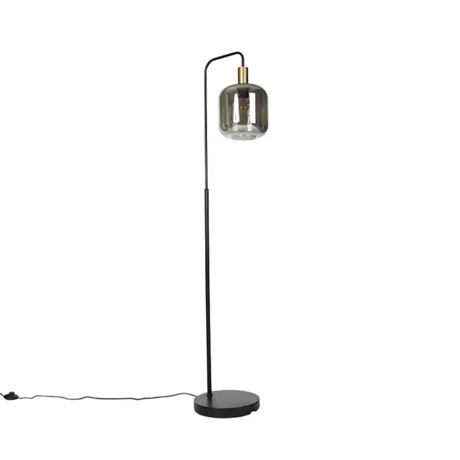 Qazqa vloerlampen zuzanna grijs e27