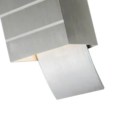 Qazqa wandlampen amy zilverkleurig g9