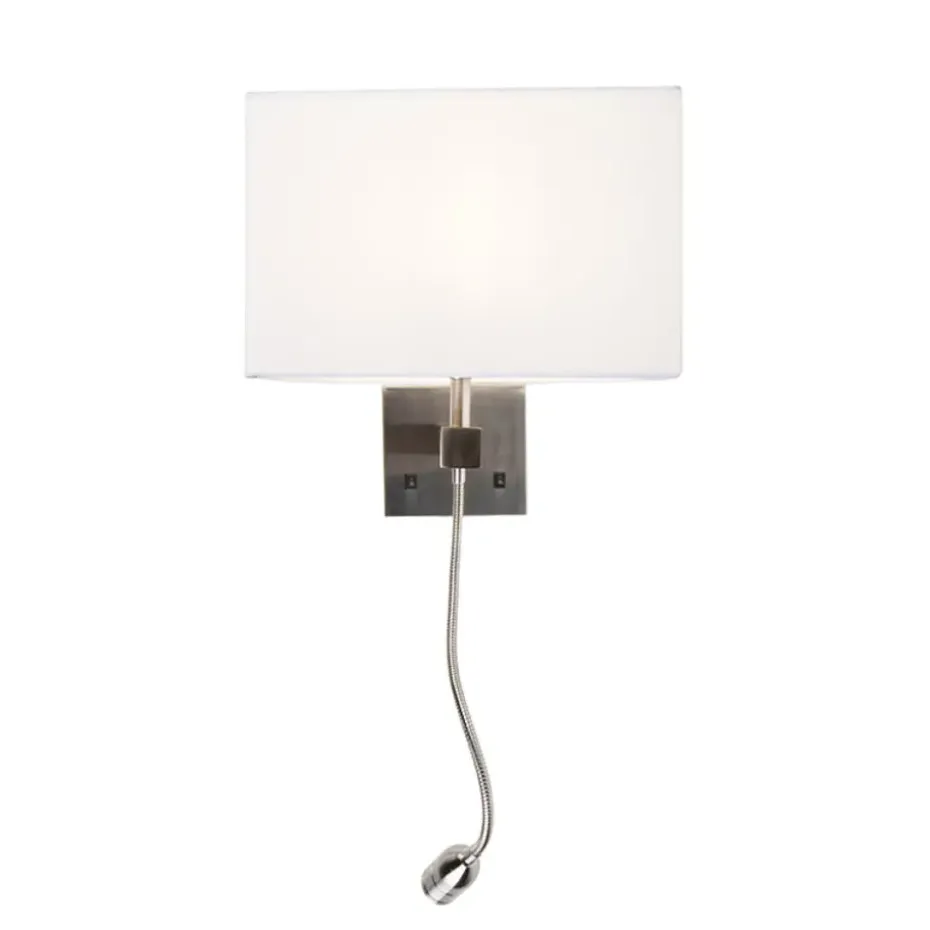 Qazqa wandlampen bergamo wit e27