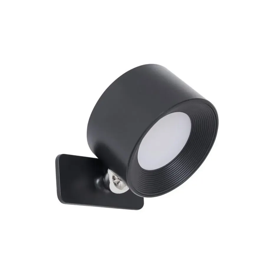 Qazqa wandlampen bright zwart geïntegreerde led