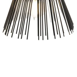 Qazqa wandlampen broom zwart e27