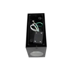 Qazqa wandlampen buiten baleno zwart gu10