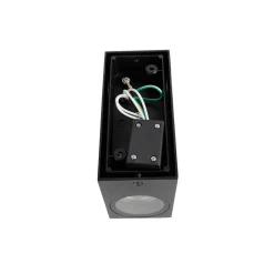 Qazqa wandlampen buiten baleno zwart gu10