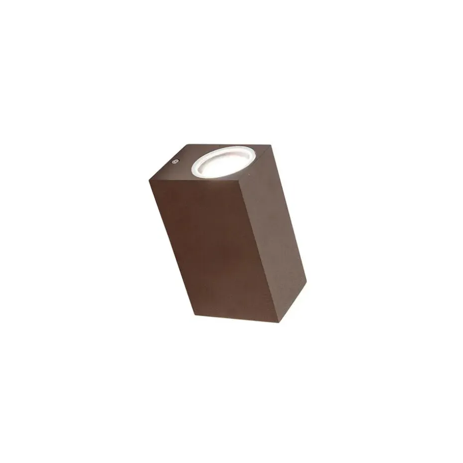 Qazqa wandlampen buiten baleno bronskleurig gu10