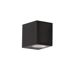 Qazqa wandlampen buiten baleno zwart gu10