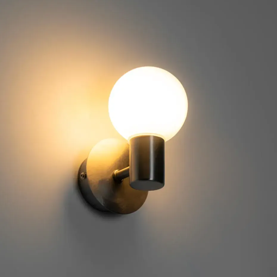 Qazqa wandlampen buiten cederic zilverkleurig g9